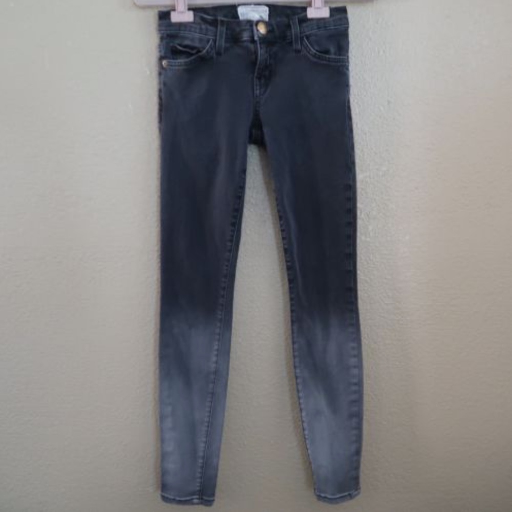 Current/Elliott Black and Gray Ankle Jeans